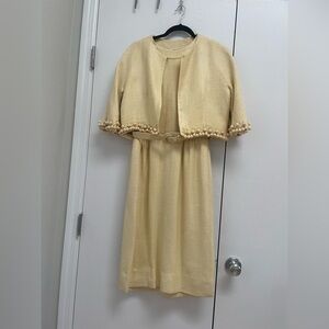 vintage 1960s Harvey  Berín knit dress with matching bolero jacket